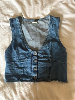 Billabong Jean V-Neck Vest Size Small